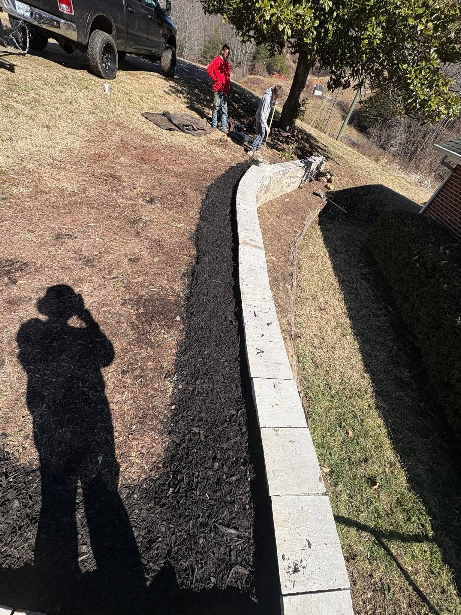 Concrete work on a residential property